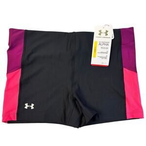 NWT Under Armour Women’s HeatGear Alpha Shorty 3” Compression Shorts Size Medium